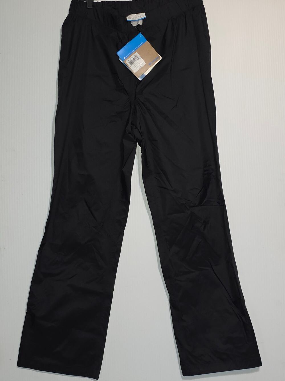 Columbia Storm Surge Rain Pants Size M Regular Black Waterproof NWT  Gorpcore
